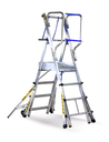 SVELT TeleFly Light S Telescopic platform ladder with railing protection 1,00 to 2,00 m