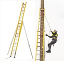 SVELT Fibrasafe 2-section Extension Ladder Posts/Pillars with anti-fall device (FSFP) up to 8.25 m