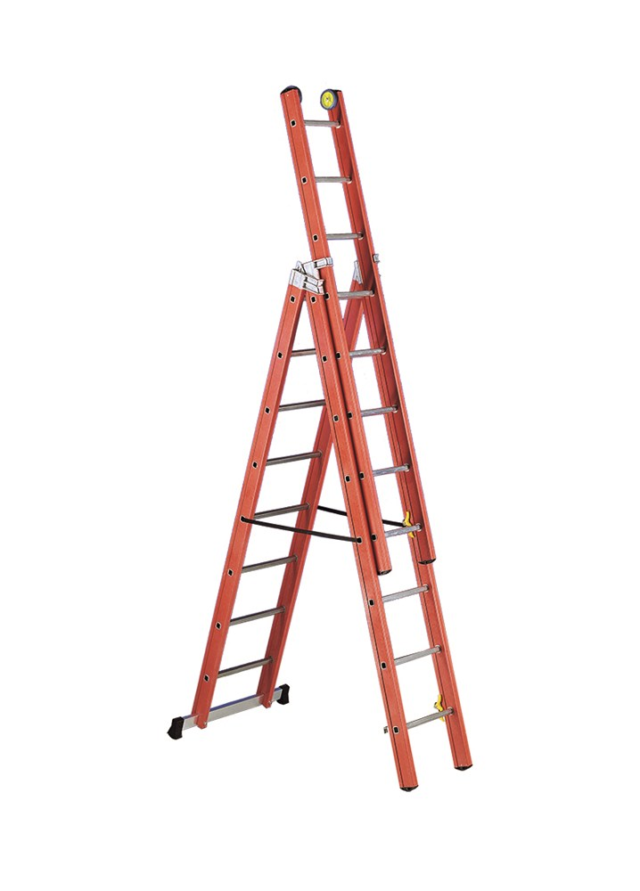 SVELT V3 3-delige Glasvezel Reform Ladder 8 t/m 14 sporten