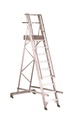 SVELT Castellana Mobiel Podesttreppe-Stehleiter 12 Stufen 3,16 m 44 kg