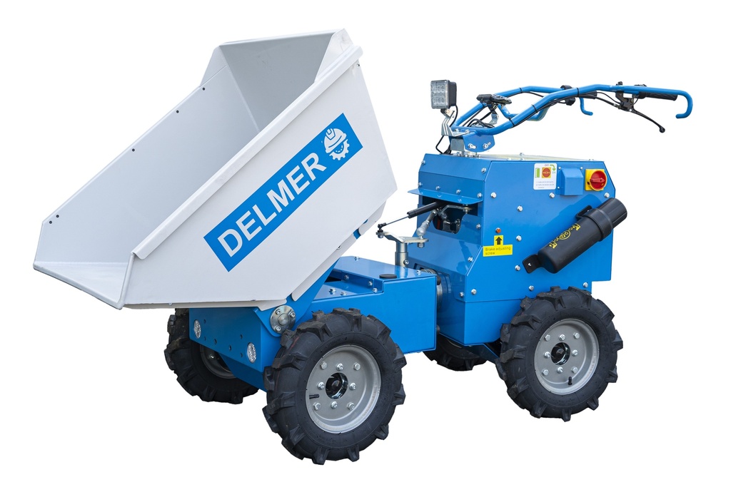 Elektrische Mini Dumper 4x4 Hydraulische kiepbak 8-10 werkuren