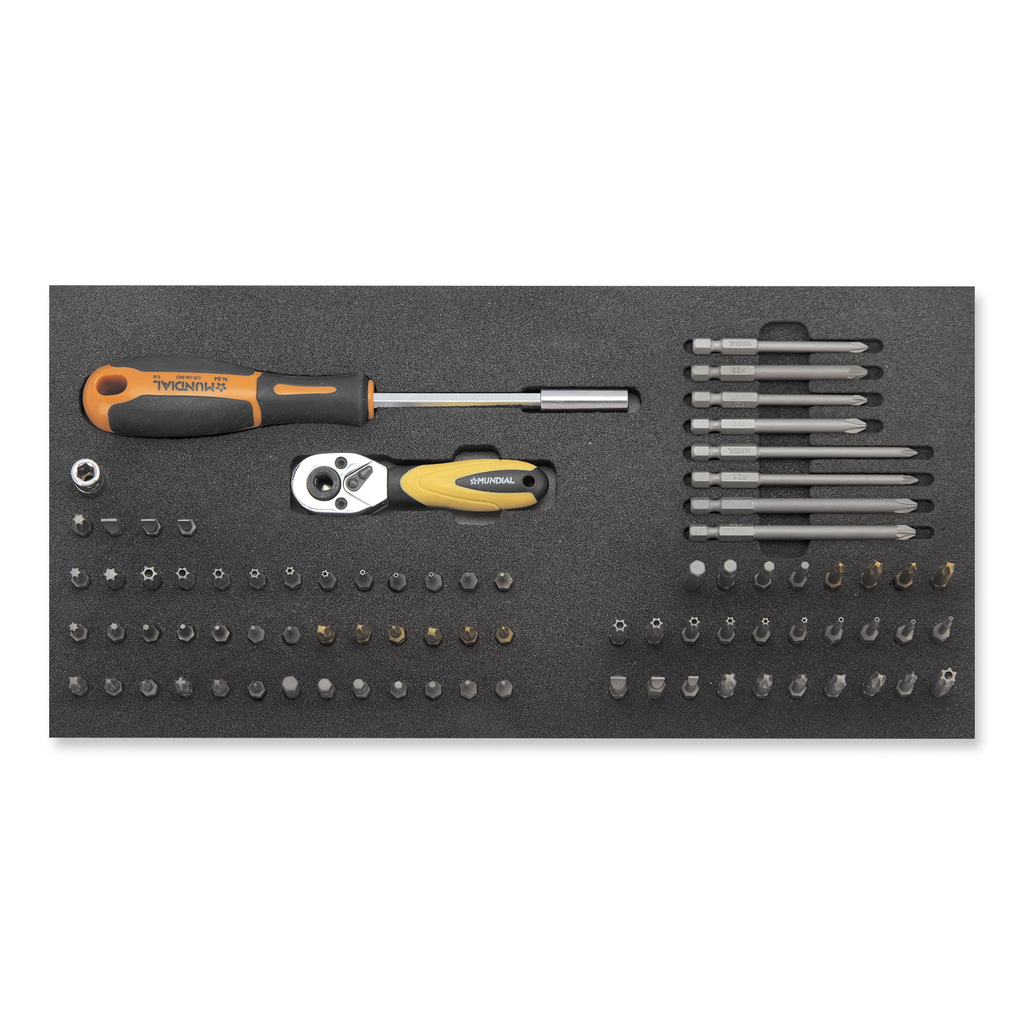 Mundial Module 82-piece Bit Set - Philips, Pozidriv and Torx