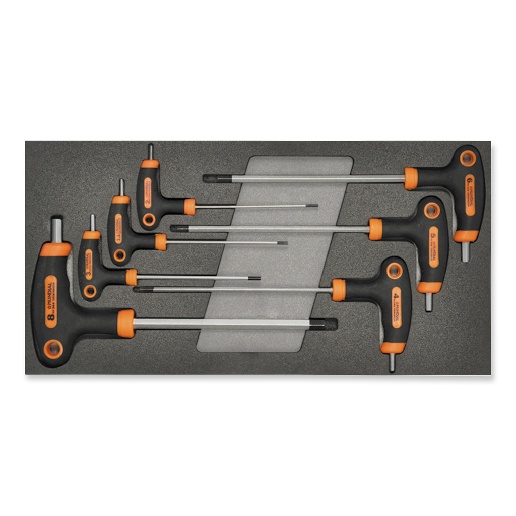 Mundial Modul 7-teiliger T-Griff-Schlüsselsatz