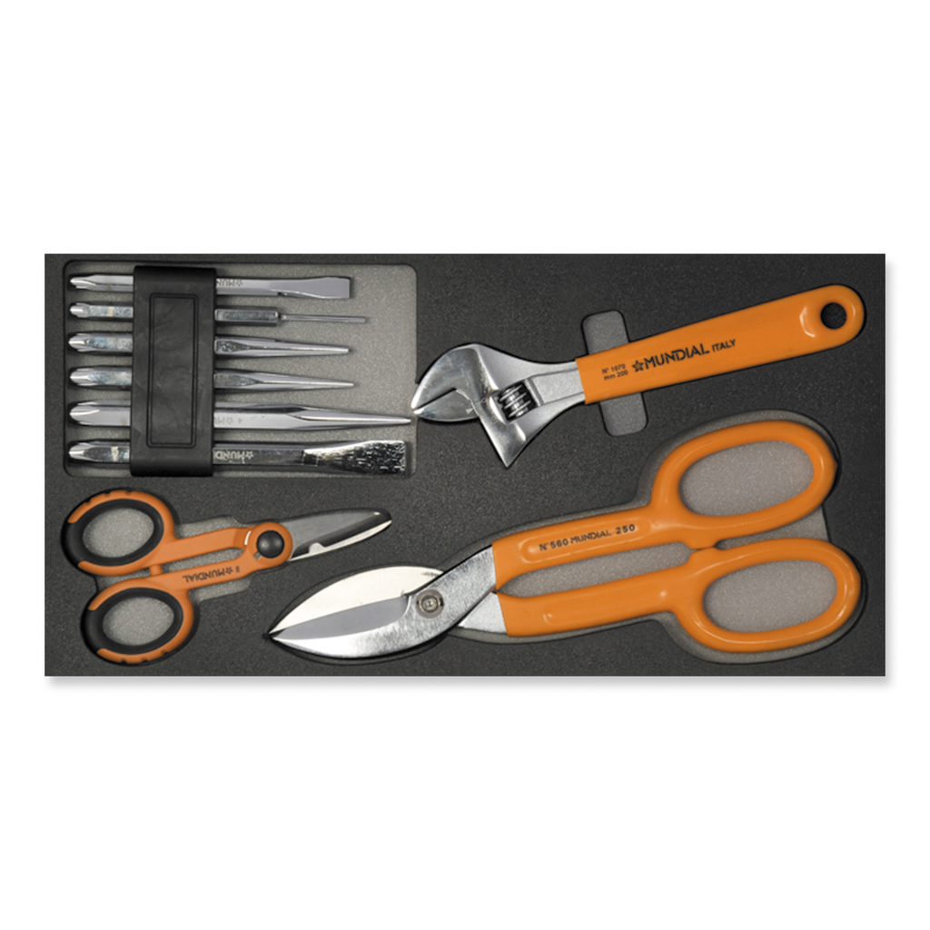 Mundial Module 4-piece Set - Pliers, Scissors, Wrenches and Chisels