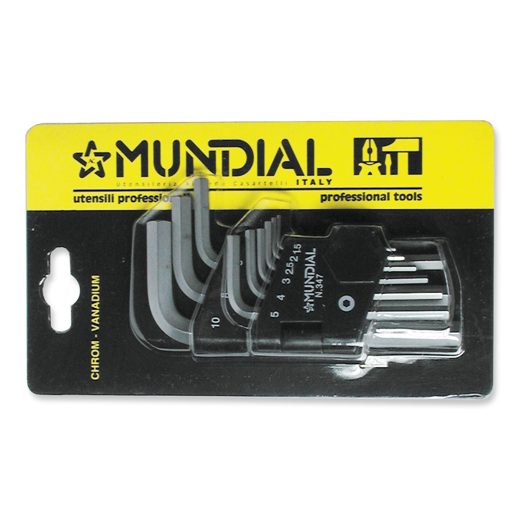 Mundial Set of 9 Allen Wrenches