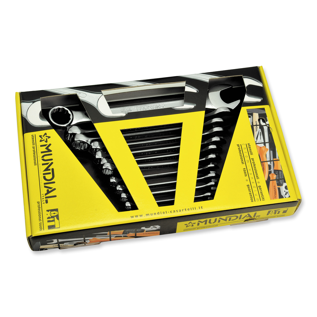 Mundial Set of 12 Combination Wrenches in Box