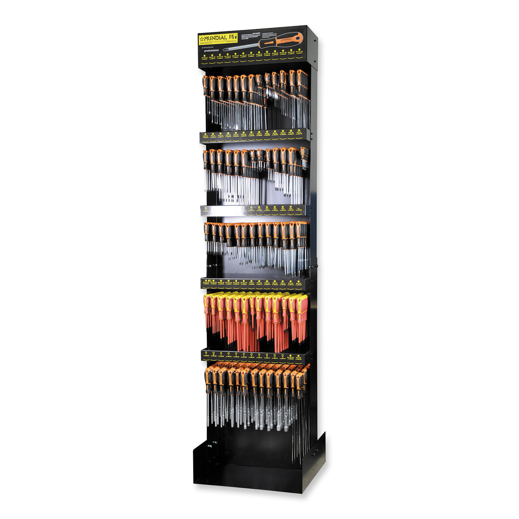 Mundial Display stand with 477 Screwdrivers