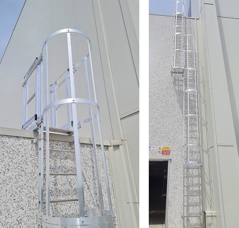 SVELT Cage ladder in individual modules up to 20 metres