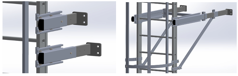 SGSTAFTELE345 - SVELT Telescoop Bevestigingshaken 300 - 450 mm