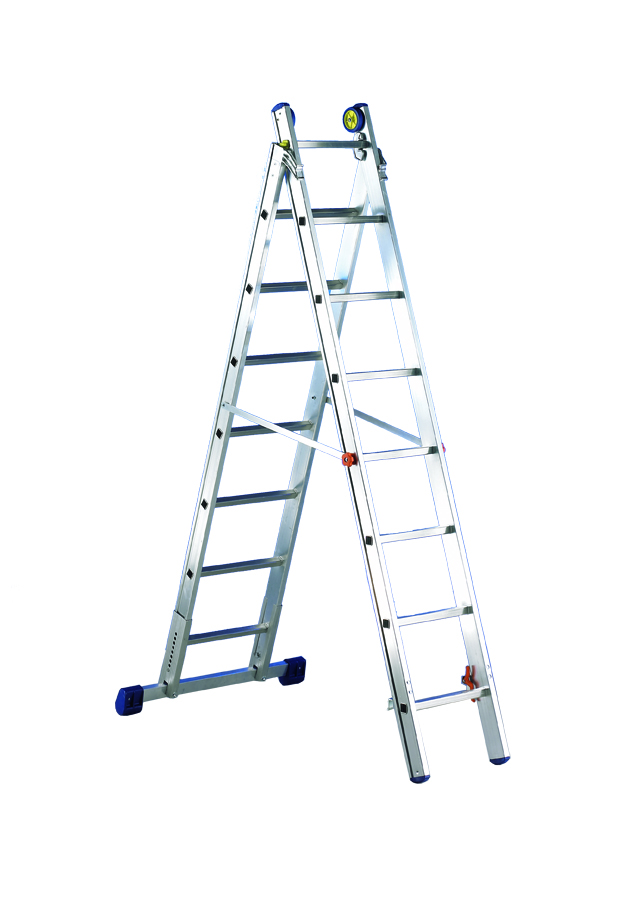 SVELT Luxe 2-section Reform ladder 6+7 to 13+14 rungs