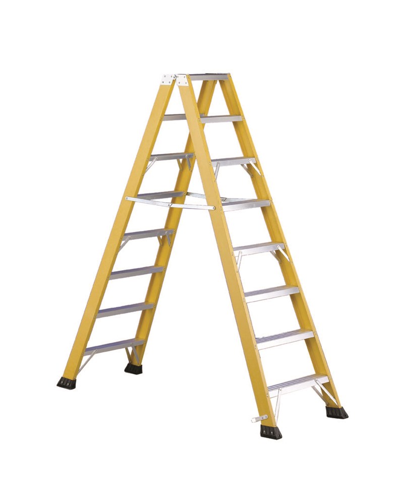 SVELT V6 Fiberglass Double-Sided Stepladder 4 to 12 Steps