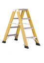 SVELT V6 Fiberglass Double-Sided Stepladder 4 to 12 Steps