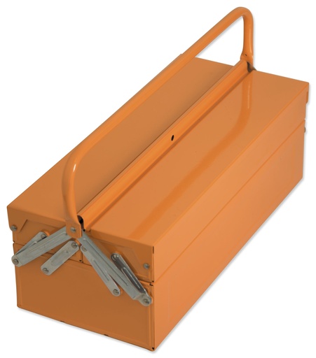 [1763-015] Mundial Metal Tool Box with 3 Drawers