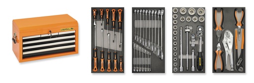 [1805-056] Mundial Portable case with 56-tools 4-modules