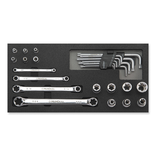 [1815-086] Mundial Module 20-piece Torx Wrench Set