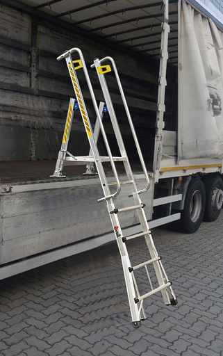 SVELT Telescopische platformladder voor vrachtwagens 1,0 - 2,3 m